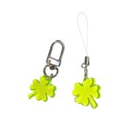 Lot de 2 chaînes de téléphone à quatre feuilles avec pendentif élégant et multifonction pour téléphone portable pour un usage quotidien