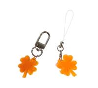 Lot de 2 chaînes de téléphone à quatre feuilles avec pendentif élégant et multifonction pour téléphone portable pour un usage quotidien