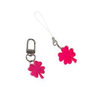Lot de 2 chaînes de téléphone à quatre feuilles avec pendentif élégant et multifonction pour téléphone portable pour un usage quotidien