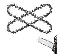 Lot de 2 chaînes de tronçonneuse 20 cm 3/8" 1,1 mm 33 TG compatibles avec | Chaîne de rechange, compatible avec Einhell FORTEXXA 18/20 TH, Ryobi, Worx et autres