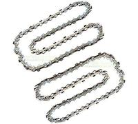 Lot de 2 chaînes de tronçonneuse 35 cm 1,3 mm 3/8" 52 TG compatible avec tronçonneuse Flo 1600W / Ryobi RCS1935B2C