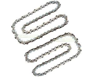 Lot de 2 chaînes de tronçonneuse 35 cm 1,3 mm 3/8" 52 TG compatible avec tronçonneuse Flo 1600W / Ryobi RCS1935B2C