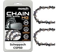 Lot de 2 chaînes de tronçonneuse 45 cm 1,5 mm 72TG pour Scheppach CSP50