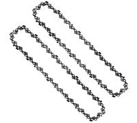 Lot de 2 chaînes d'élagage de rechange RAC234 de 20 cm pour tronçonneuses sans fil Ryobi ONE RPP750S, OPP1820, RPP720, RPP750E 18 V.