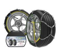 Lot de 2 Chaînes Neige en Alliage d'acier de 12 mm Avec Tendeur - Chaînes neige d'urgence Pour Voiture (taille 60)