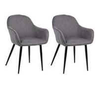 Lot de 2 chaise clp en bois non pliable H. 83 cm interieur gris Gris foncé G