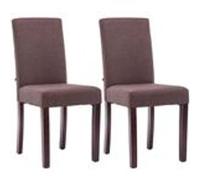 Lot de 2 chaise CLP en bois non pliable interieur H. 91 cm marron