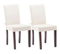 Lot de 2 chaise clp H. 91 cm non empilable non pliable en bois interieur beige