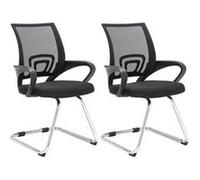Lot de 2 chaise clp interieur empilable non pliable en metal H. 89 cm noir Noir G
