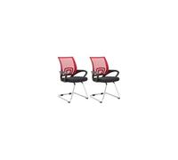 Lot de 2 chaise clp interieur empilable non pliable H. 89 cm en metal rouge