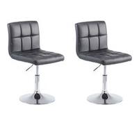 Lot de 2 chaise clp interieur non empilable non pliable en metal H. 74 cm noir Noir G