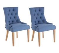 Lot de 2 chaise clp interieur non pliable en bois H. 92 cm bleu bleu G