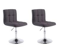 Lot de 2 chaise clp interieur non pliable H. 74 cm en plastique noir noir G