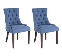 Lot de 2 chaise clp interieur non pliable H. 92 cm en bois bleu bleu G