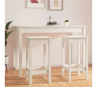vidaXL 2x Chaises de Bar Tabourets de Bar Chaises de Cuisine Salle à Manger Meubles de Bistro Maison Intérieur Blanc 822138