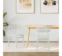 Lot de 2 chaise de bureau GENERIQUE en bois massif non pliable interieur H. 77.5 cm