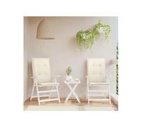 Lot de 2 chaise de bureau GENERIQUE en plastique exterieur H. 50 cm