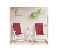 Lot de 2 chaise de bureau GENERIQUE en plastique non pliable H. 50 cm interieur rouge