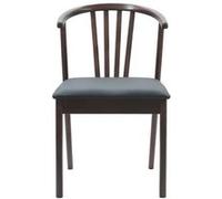 vidaXL Chaise de salle à manger 2 pcs – en bois vintage, assise rectangulaire marron clair et noir