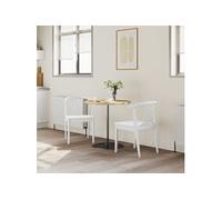 Lot de 2 chaise de bureau GENERIQUE interieur non pliable en bois massif H. 80.5 cm