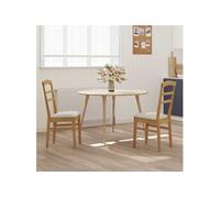 Lot de 2 chaise de bureau GENERIQUE interieur non pliable en bois massif H. 93.5 cm