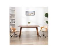 Vidaxl Chaises Pivotantes À Manger Lot De 2 Bois Courbé Et Similicuir Multicolore