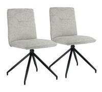 Lot de 2 chaise de bureau happy garden H. 85 cm non empilable non pliable en plastique interieur beige Beige G