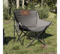 Lot de 2 Chaise de Camping avec Poche Pliable Siège Terrasse Extérieur vidaXL
