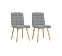 Lot de 2 chaise en bois massif pliable interieur H. 86 cm gris