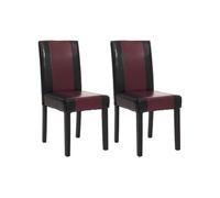 Lot de 2 chaise en bois non empilable non pliable H. 90 cm interieur noir