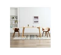 Chaises de salle à manger 2 pcs Crème Bois courbé et similicuir - VidaXL
