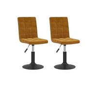 Lot de 2 chaise en plastique non pliable interieur H. 102.5 cm marron