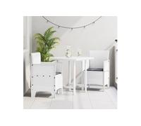 Chaise De Jardin Vidaxl Set De 2 Blanc, Anthracite