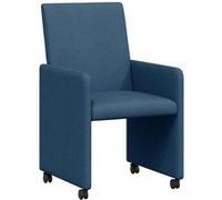 vidaXL Chaise de salle à manger 2 pcs Bleu 57 x 66 x 94 cm tissu