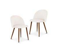 Lot de 2 chaise GENERIQUE en plastique non pliable H. 49 cm interieur