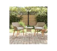 Lot de 2 chaise GENERIQUE exterieur non pliable en rotin H. 82 cm