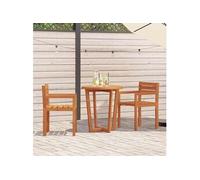 vidaXL Chaises de jardin 2 pièces en bois massif acacia 50x53x80 cm