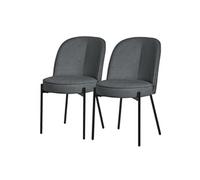 Lot de 2 chaise GENERIQUE H. 83 cm non empilable non pliable en plastique interieur