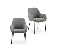 Lot de 2 chaise GENERIQUE H. 83 cm non pliable en metal interieur