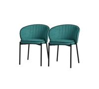 Lot de 2 chaise GENERIQUE interieur non empilable non pliable en metal H. 75 cm Petrol