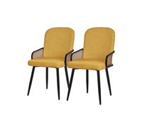 Lot de 2 chaise GENERIQUE interieur non empilable non pliable en rotin H. 91 cm