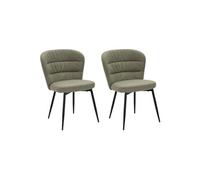 Lot de 2 chaise GENERIQUE interieur non empilable non pliable H. 85 cm en metal vert Vert
