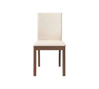 vidaXL Chaises à manger coussins 2 pcs marron bois massif caoutchouc