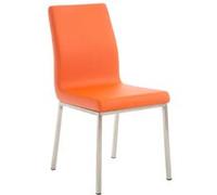 Lot de 2 chaise GENERIQUE interieur non pliable en acier H. 88 cm orange orange