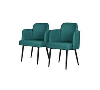 Lot de 2 chaise GENERIQUE interieur non pliable en rotin H. 86 cm Petrol