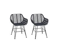 Lot de 2 chaise GENERIQUE interieur non pliable H. 74 cm en fer