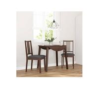 vidaXL Chaises à Manger Coussins 2 pcs Marron Bois Massif Caoutchouc, Chaise à dîner, Chaise, Chaise de Salon, chaises à dîner, Chaise de Cuisine