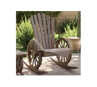 Vidaxl Chaises À Bascule Adirondack Lot De 2 Bois De Sapin Massif