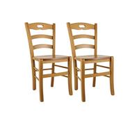 Lot de 2 chaise interieur non empilable non pliable H. 88 cm en bois