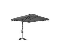 vidaXL Chaises de salle à manger Lot de 2 Polyester moderne intérieur non pliable H. 82 cm Gris